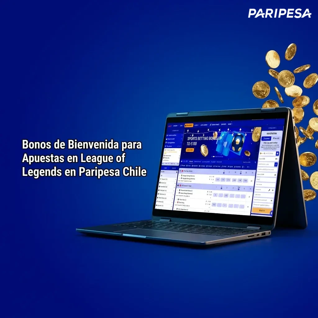 Pasos para activar el bono de bienvenida de Paripesa Chile para apuestas en League of Legends.