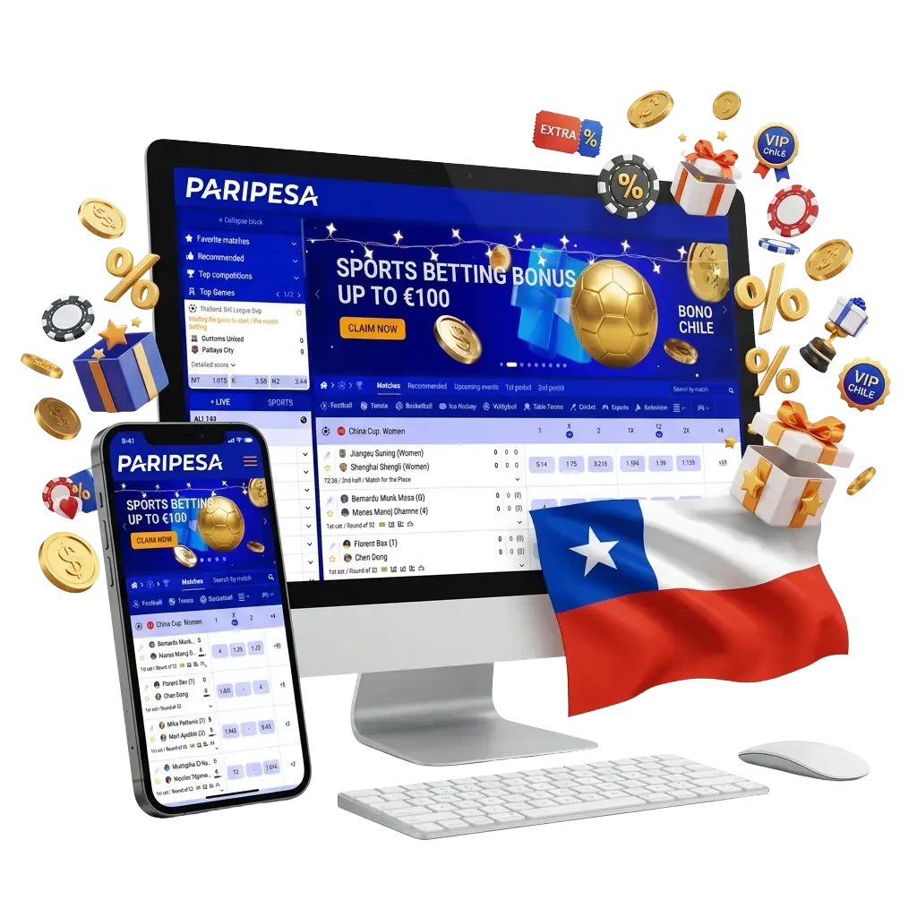Paripesa Chile: plataforma de confianza para apuestas deportivas, casino, app y bonos de bienvenida.
