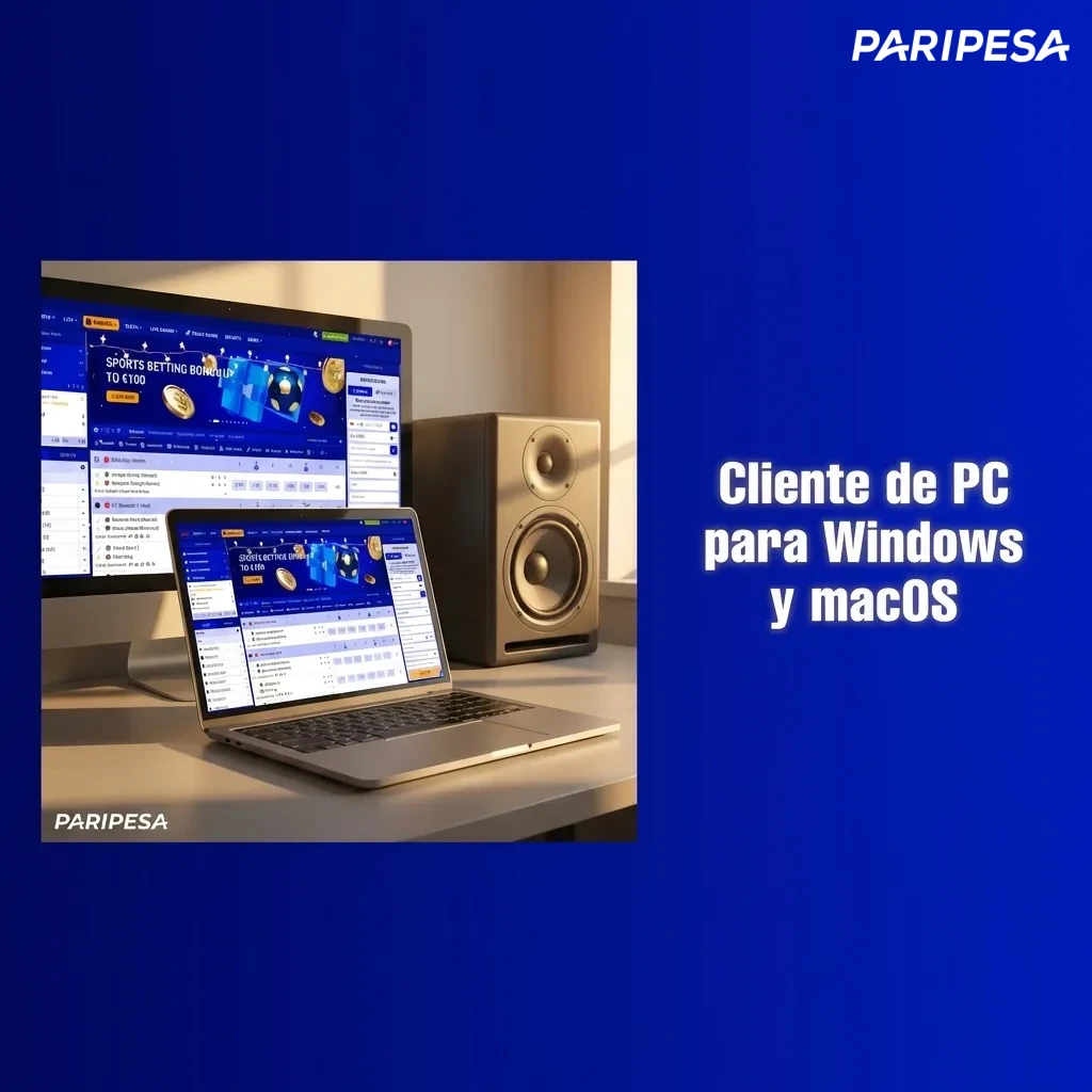 Pantalla de sitio web de apuestas abierto en navegador de escritorio en Windows o macOS