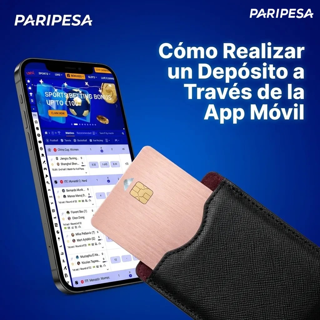 User depositing funds on Paripesa mobile app, showing payment method selection and confirmation screen