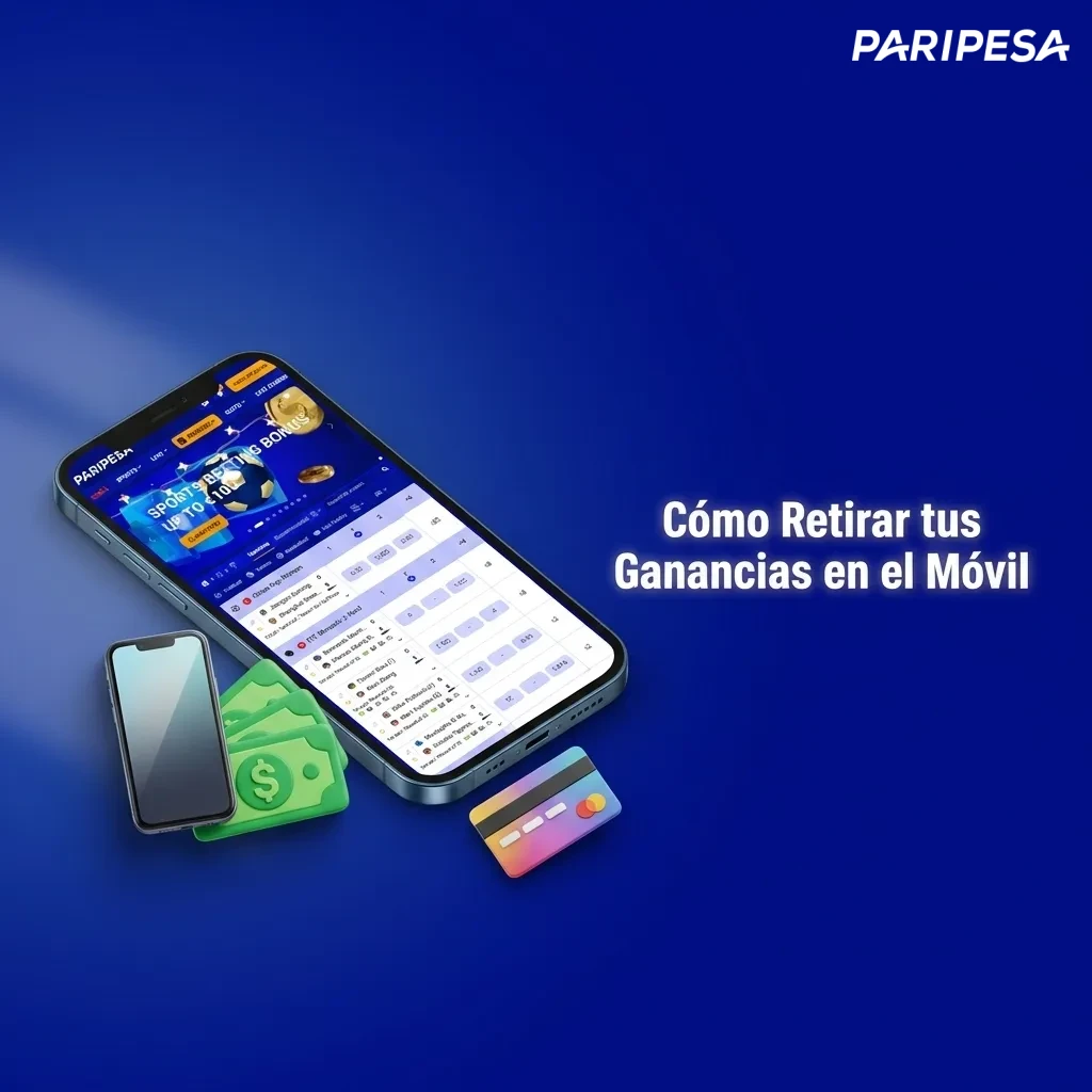 Mobile screen showing Paripesa withdrawal process with step-by-step instructions for cashing out winnings