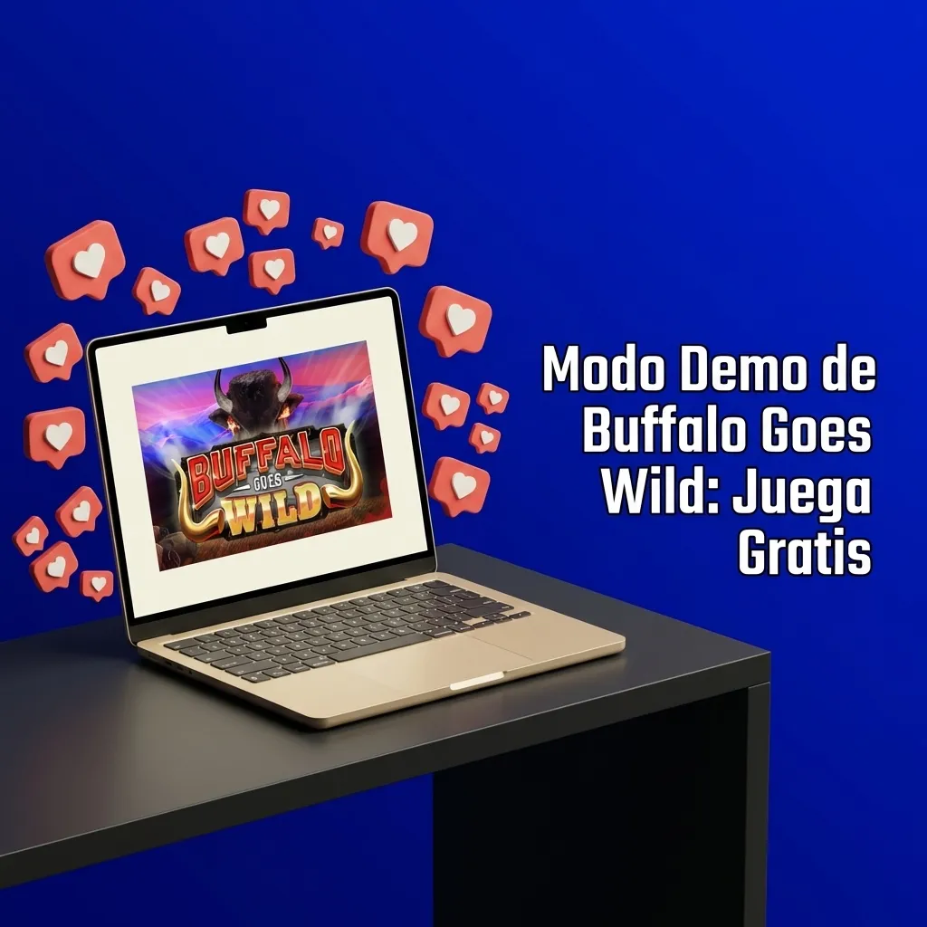 Buffalo Goes Wild demo mode interface showing free play option with virtual credits and game features