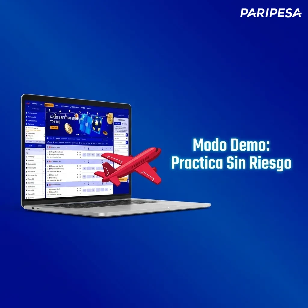 Aviator game demo mode interface showing practice play with virtual money and risk-free betting options