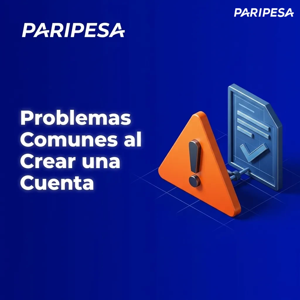 Troubleshooting guide showing common account creation problems and solutions with checkmarks and error icons