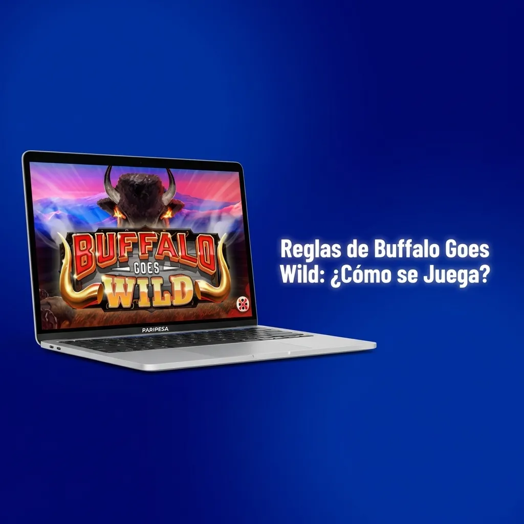 Buffalo Goes Wild slot game interface showing reels, wild symbols, scatter icons, and betting controls panel