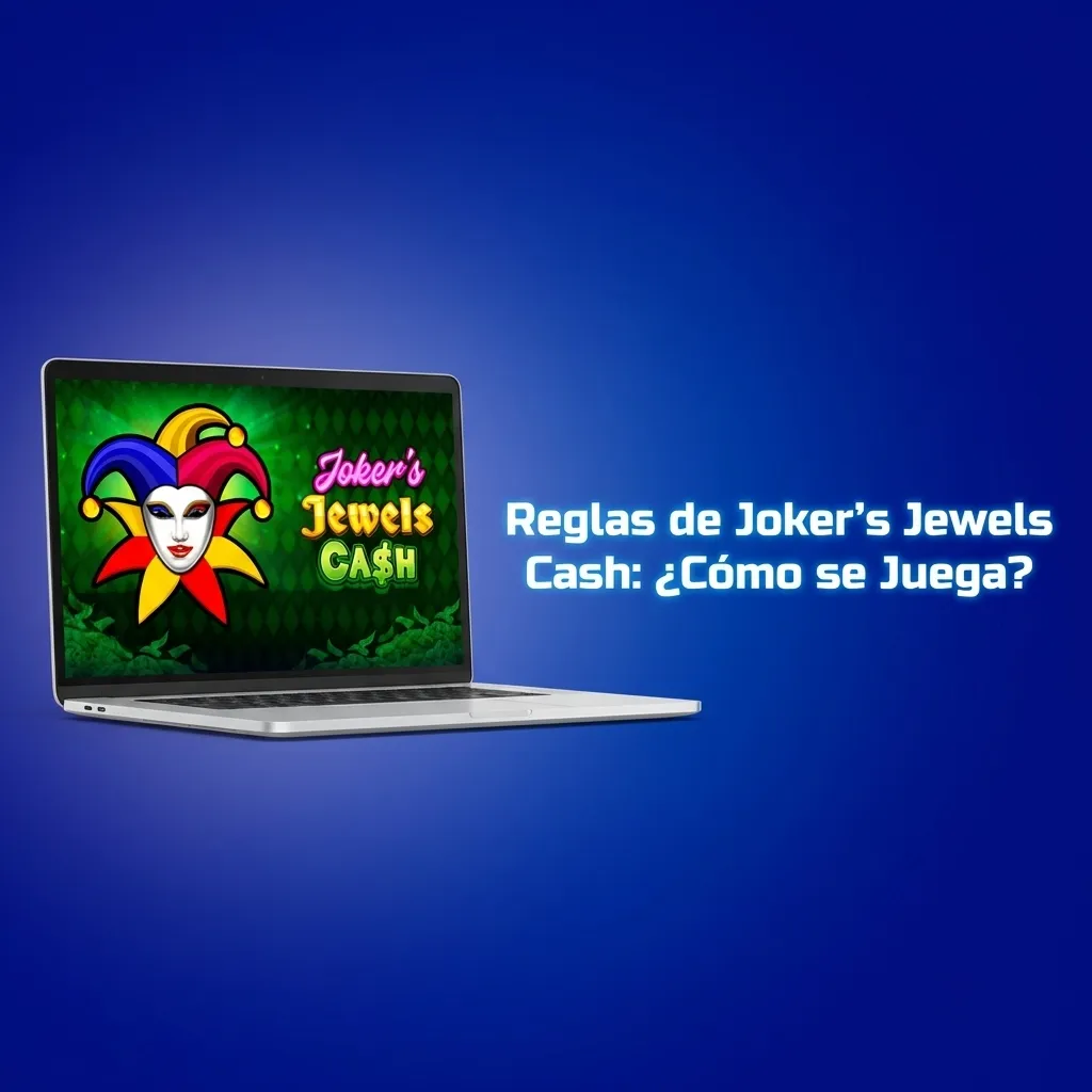 Carretes y símbolos del juego de slots Joker's Jewels Cash con joker comodín y líneas de pago activas